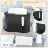 Yieach Touchless Paper Towel Dispenser for Countertop,Home,Bathroom and Kitchen,Black Commercial Multifold Paper Towel Dispenser for Z-fold,Folded,Trifold,Napkin,C fold,Tri Fold Hand Towels Holder