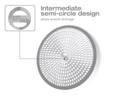 LEKEYE Shower Hair Catcher Drain Protector Strainer-Steel & Silicone 2 Pack