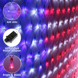 Super Large Size American Flag Lights, July 4th Patriotic Lights