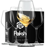 Paksh Novelty Italian White Wine Glasses - - Wine Glass Set for Parties, Weddings, Gifting - Clear Wine Glass, for Red and White Wine - Christmas Gift for Women & Men