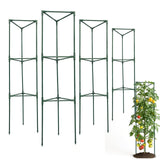 Tiuire Tomato Cages for Garden,4 Pack 50in Tall Tomato Plant Support Stakes Adjustable Heavy Duty Steel Plant Tower Stakes, Updated Cucumber Trellis Garden Cages for Climbing Plants Vegetable Flowers