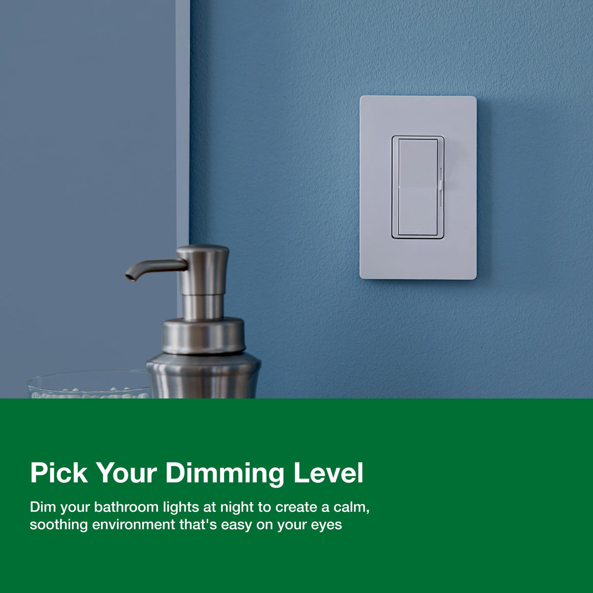Lutron Diva LED+ Dimmer Light Switch for Dimmable LED, Halogen, and Incandescent Bulbs, 150 Watt, Single-Pole or 3-Way, DVCL-153P-WH, White