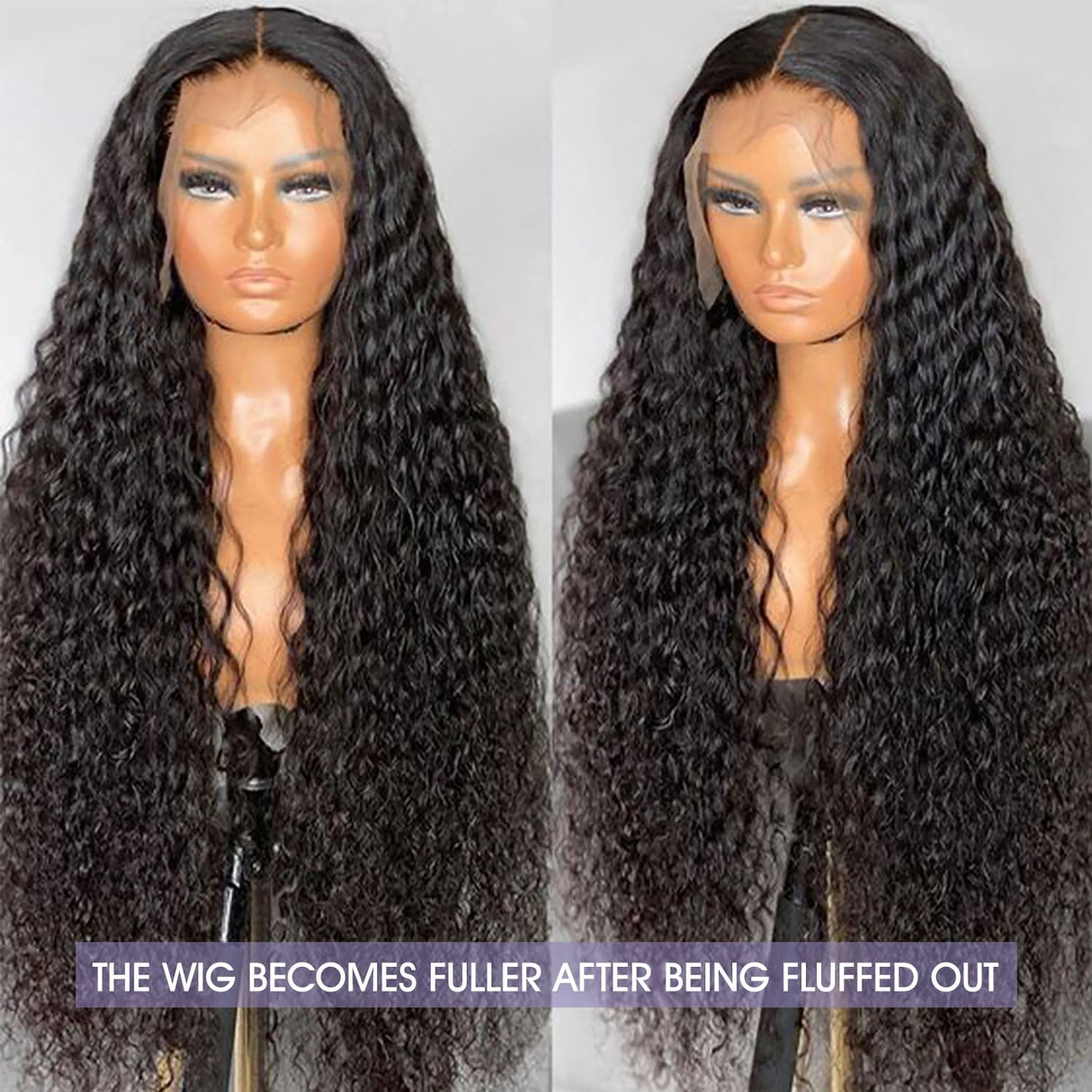 Lemoda 210% Density 13x6 Full Lace Frontal Virgin Human Hair Wigs 12A Water Wave 13x6 HD Lace Front Wigs Deep Wave Human Hair Wig Wet and Wavy Wig Pre Plucked With Natural Hairline 26Inch