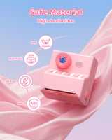 Kids Camera Instant Print Pink: HODDRCCN 32G Instant Print Camera for Kids -1080P HD - Christmas Birthday for Girls Age 3-12 - Ideal Toy for 3 4 5 6 7 8 9 10 11 12 Girls Boys