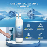 HMASAV W10295370A Water Filter Replacement, Compatible with Everydrop Filter 1, Whirlpool EDR1RXD1, EDR1RXD1B, W10295370, WHR1RXD1, KAD1RXD1, P4RFKB2, P8RFWB2L, 46-9930, 46-9081 2PACK