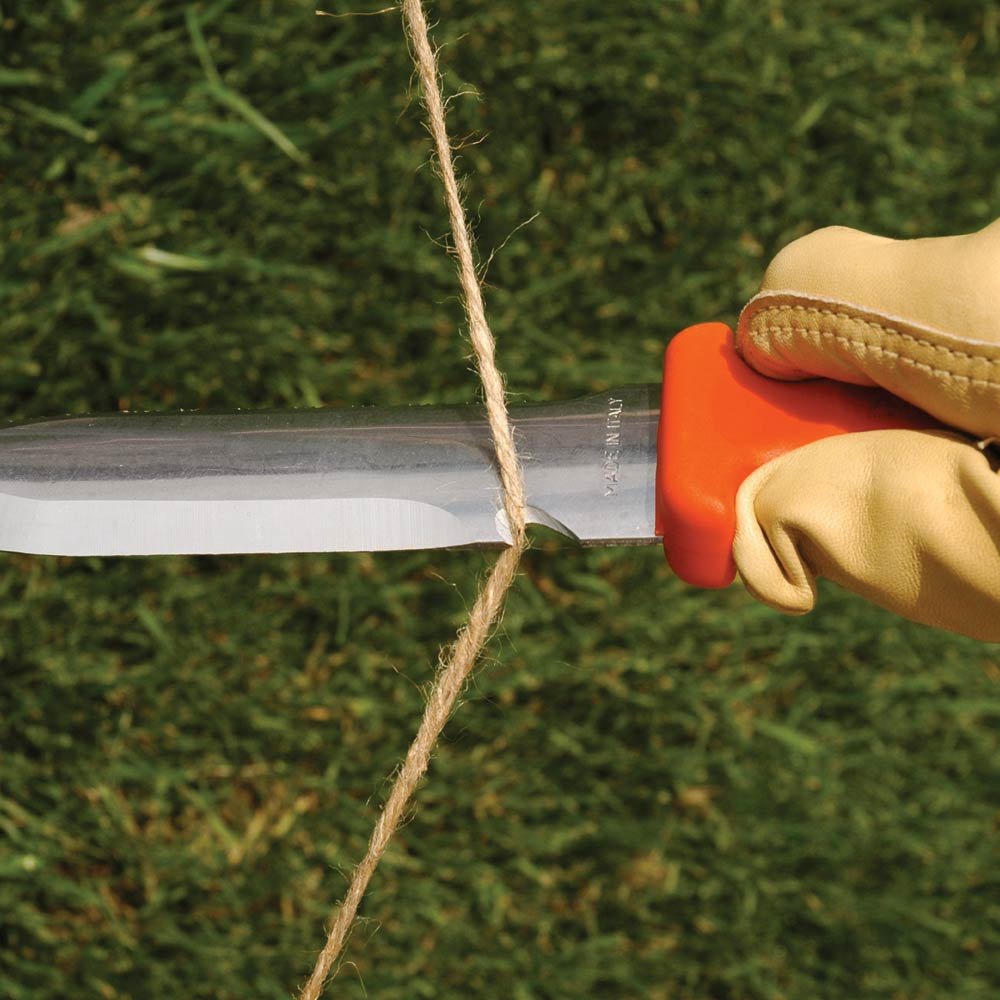 A.M. Leonard Deluxe Soil Knife, Orange – Hori Hori with 6-Inch SS Blade