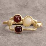 joymiao Gold Bracelet for Women Trendy Chunky Thick Gold Bangles Bracelet