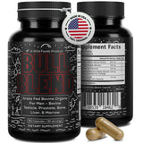 Wild Foods Men's Vitality Formula – Grass-Fed Bovine Supplement & Beef Liver Capsules with Testicle, Prostate, Whole Bone | Primal and Carnivore Diet Approved | 90 Organ Meat Capsules (30-Day Supply)