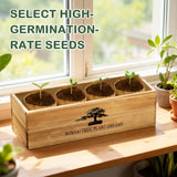 LUOJIBIE Bonsai Tree Kit, Complete Bonsai Starter Growing Kit, Christmas Birthday Gifts for Women Men Mom Dad Girls Boys, Gardening Gift for Plant Lovers, White Elephant Gifts for Adults