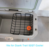 Cooler Basket for YETI Tundra 50 or 65,Inside Dry-Goods Basket Compatible with Cabela's 60QT, Igloo BMX 52QT, Ozark Trail 52QT,Pelican Elite (45 & 70) etc,Stainless Steel Wire Cooler Rack