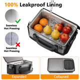 [2026 Updated] 50 Can Collapsible Soft Cooler Bag with Hard PP Lid, Leakproof Insulated Ice Chest with Quick-Access Top Hatch, Bottle Opener & Mini Table for Beach, Camping, Travel (Charcoal Gray)