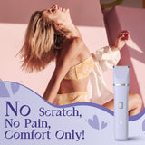 Electric Razors for Women - Wet/Dry Womens Electric Shaver for Bikini/Pubic Hair/Face/Legs/Intimate Area, epilators Hair Removal with Dock Charging, Christmas Gifts & Stocking Stuffers (Purple)