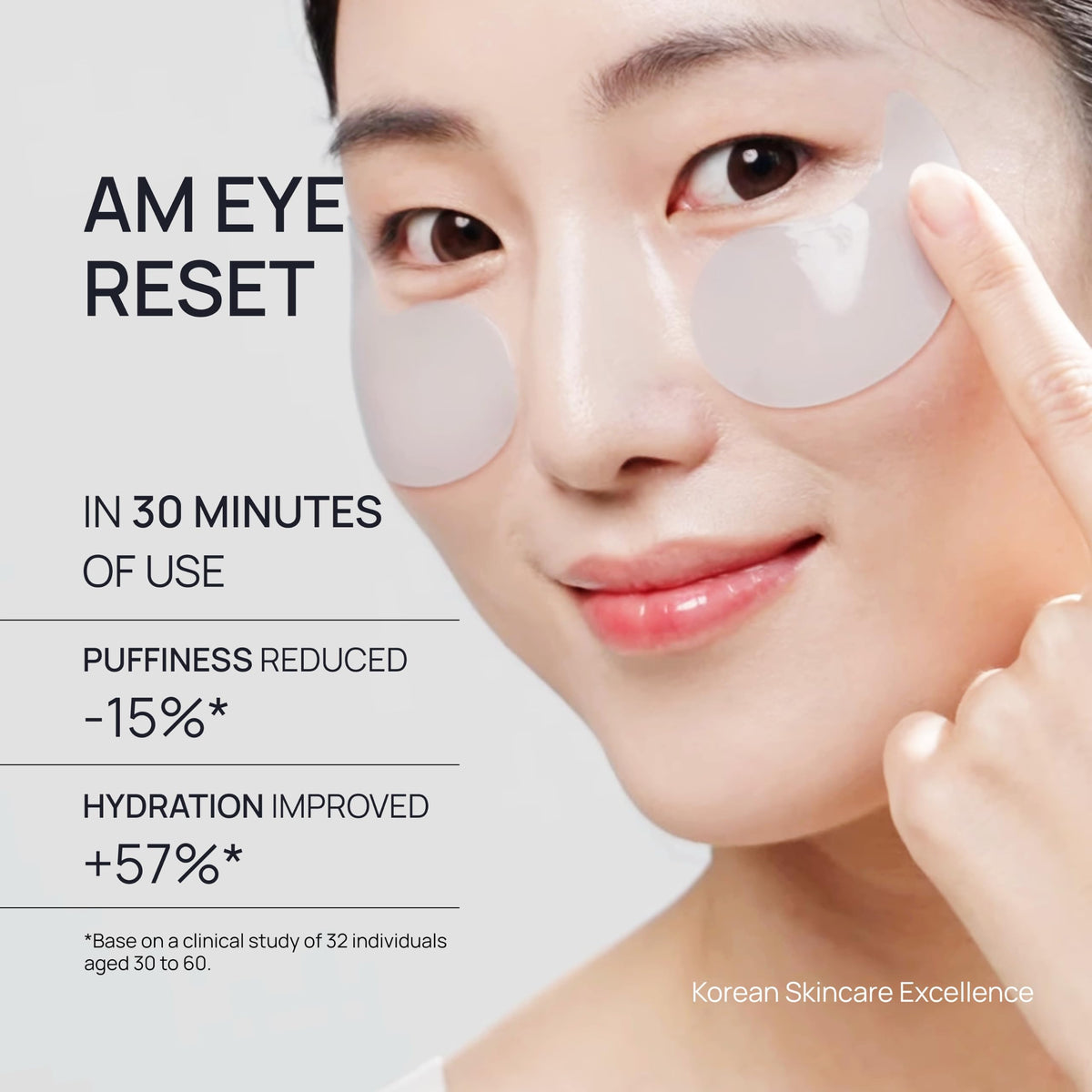 TEREZ & HONOR Caffeine Under Eye Patches - 60 Korean Hydrogel Eye Masks for Puffy Eyes & Dark Circles with Hyaluronic Acid & Niacinamide - Undereye Hydrating & Cooling, Vegan, Fragrance-Free