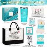 Boss Lady Gifts for Women, Best Boss Gifts for Women with Canvas Tote Bag, Funny Boss Christmas Gifts for Women, Cool Gifts for Bosses Female, Office Appreciation Gifts for Birthday Boss Day