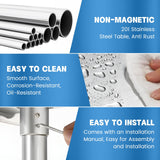 KUARBARR Stainless Steel Table for Prep & Work with Undershelf 18 x 24 Inches NSF Metal Commercial Kitchen Prep Table with Adjustable Under Shelf Worktable for Restaurant Home Outdoor