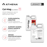 Athena Cal-Mag Classic | Calcium, Magnesium & Iron Supplement for Plants | Cal Mag Fertilizer | NPK 2-0-0 | Hydro, Coco & Soil | 32 Ounce