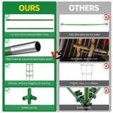 6 Pack Large Tomato Cage for Garden Up to 49" H X 16" W Metal Plant Support Stakes with Clips Triangle Pea Cages Cucumber Trellis for Vegetables Pots Vines Flowers Climbing Plants