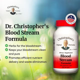 Christopher's Original Formulas Blood Stream Formula - Blood Circulation Supplements - Supports Vein Elasticity, Clean & Pure Bloodstream