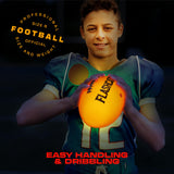 FlashCatch Light Up Football - Glow in the Dark Ball - NO 6 - Boys Gifts