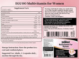 EGUOO Multivitamin for Women - Womens Multivitamin with Vitamin C, E, Biotin and Folic Acid Vitamins for Women - Womens Vitamins for Energy, Immune, Brain, Heart, Eye and Bone Health, 90 Capsules