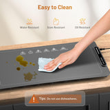 Food Warming Mat, Full Surface Heating Silicone Electric Warming Tray with 3 Level Temperature Settings, Auto Shut-Off, Foldable Roll Up Food Warmer for Parties Buffets, Gatherings
