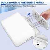 Countertop Paper Towel Holder Dispenser,Commercial Paper Towel Dispenser,Multifold Trifold Z-Fold Paper Towel Holder,Napkin Holder Dispenser,Hand Towel Dispenser for Home Kitchen Restaurant (White, M)