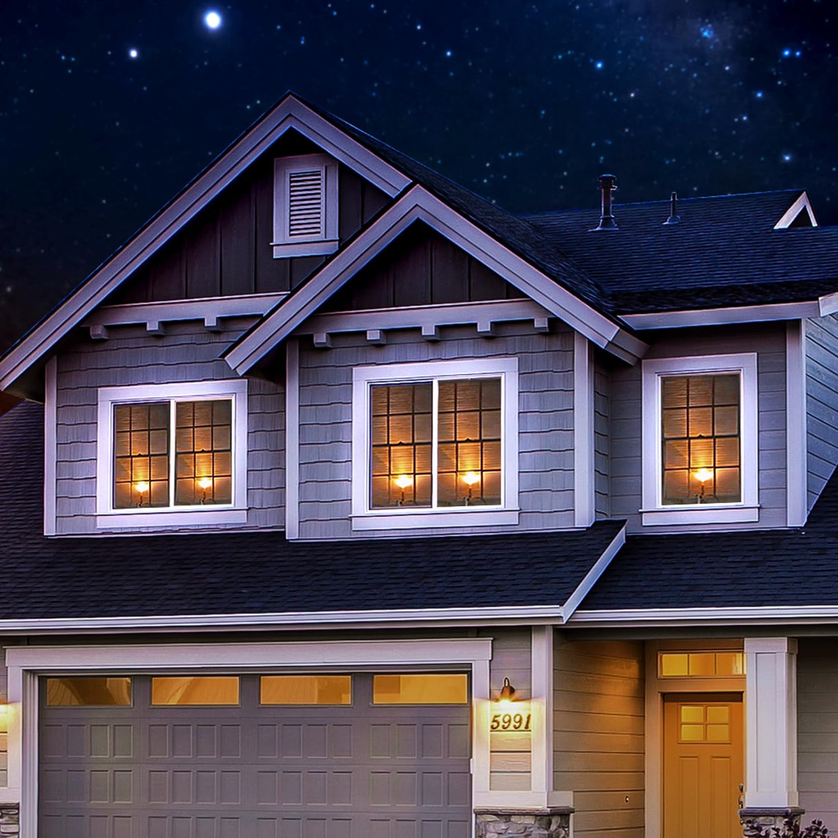 Homemory 6 Pcs Window Candles with Sensor Dusk to Dawn, Ivory Electric Window Candle Flickering, Christmas Fake Candles Battery Operated, Led Candlesticks with Black Holders for Xmas Holiday Decor