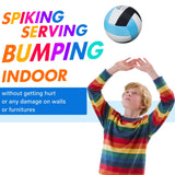 AceVernine Soft Indoor Volleyballs for Practicing Inside House and Yard, Safe and Silent Volleyball for Boys Kids Youth Beginners Training Birthday Christmas Easter Gifts