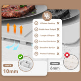 Warming Mat for Food Warmer Pad: 24"X16" Adjustable Foldable Silicone Electric Warming Tray for Buffets Party - Fast Heating Portable Hot Plates for Countertop Kitchen Travel Home Gifts Silver Gray