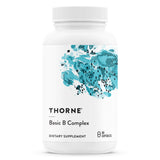 THORNE - Basic B-Complex - Tissue-Ready Vitamin B Complex Supplement with Choline - Supports Cellular Energy Production, Brain Health, Red Blood Cell Formation* - Gluten-Free, Dairy-Free - 60 Capsules