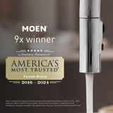 Moen Bathroom Safety 36-Inch Stainless Steel Shower Grab Bar with Concealed Screws, Shower Handles for Elderly, 8736