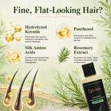 Tgideas Rosemary Biotin Volumizing Shampoo for Thinning Hair, 7.4 Fl Oz