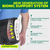 aoFIT Back Brace for Lower Back Pain Relief with 360-Degree Biochemical Hug Support, Back Support Belt for Men and Women, Soft Breathable Fabric Lumbar Support for Herniated Disc, Sciatica L
