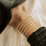 AOZEL Extra Large Plus Size Gold Ankle Bracelets for Women Gold Plated Anklets for Big Large Ankles Non Tarnish 12 inch Cuban Link Anklet Bracelet