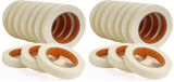 SEBETOW Masking Tape Bulk 20 Packs 0.75 Inch - Masking Tapes Artist Drafting Tapes White Beige, General Purpose for Craft, Art, Office, School, 3/4 Inch x 55 Yards x 10 Rolls