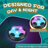 Ocditikl 2 Pack Hover Soccer Ball with 8 Pcs Batteries, Air Floating Soccer Toy with LED Lights & Foam Bumper, Indoor Games for Kids 4-8-12, Birthday Toys for 3 4 5 6 7 8 9 Year Old Boys Girls