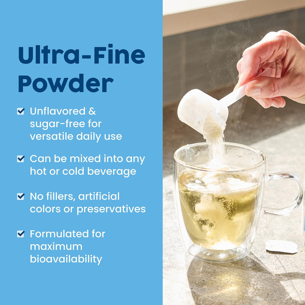 NativePath Collagen Peptides Protein - Hydrolyzed Type 1 & 3 Collagen Powder for Skin, Hair, Nails - 19.8 oz (56 Servings)