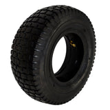 QsEzDo 13x 5.00-6 Tire and Inner Tube (1 Set) by Air Filled, 4PR and max 35 PIS (2BAR), Fits 6-Inch Rim, work for Wheelbarrow Hand Truck Tool Cart Garden Carts. (13x5.00-6 Tire and Tube TR87)