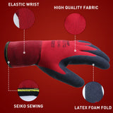 LOCCEF 2 Pairs Winter Work Gloves for Men and Women, Freezer Gloves for Work Below Zero, Thermal Insulated, Super Grip (XL)