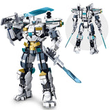 HIGH GODO Ice Warrior Mech Building Set, Cool City Protector Battle Model for Adults Boys 8+, Creative Action Robot Gifts Perfect for Christmas Birthday (561 Pieces)