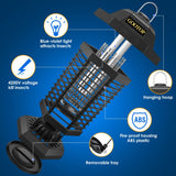 GOOTOP Bug Zapper Outdoor, Mosquito Zapper, 4200V 3 Prong Plug in Electric Fly Zapper, Mosquito Killer, Fly Traps, Flying Insects Zapper Indoor Outdoor, ABS Plastic Outer (Black)