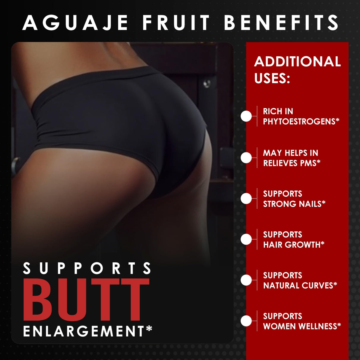 Amalth Aguaje Curves Capsule for Women- Extra Strength from Peru Natural Supplements- 120 Capsules Non- GMO Premium Quality Pills