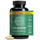 Primal Harvest Primal Multivitamin - Daily Multi-Vitamin Supplement with 21 Essential Vitamins & Minerals for Women & Men - Vitamin A, C, D, E, B12, B6, Biotin, Folic Acid, Zinc, Copper & Selenium