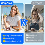 Nilpferd 720 Pack Reusable Ice Cubes for Drinks, BPA-Free Ice Packs for Lunch Boxes, Coolers, Refreezable Plastic Ice Cubes Without Diluting Drinks for Party Hosts & Outdoor Ice Baths Enthusiasts