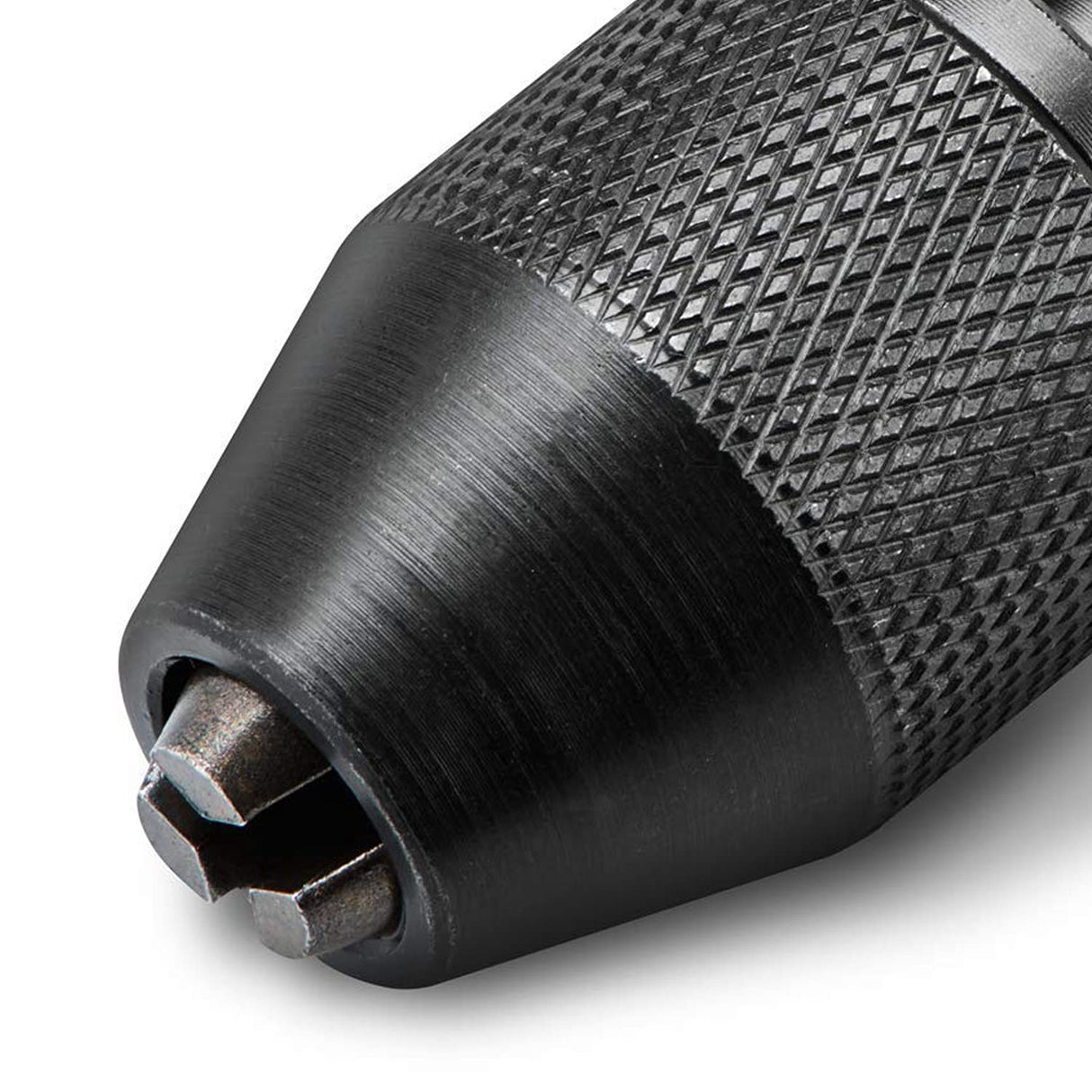 NEIKO 20753A Keyless Drill Chuck for Impact Driver, Chuck Conversion Adapter, 1/4” Hex Shank, Convert Cordless Screwdrivers into Power Drills in Seconds, For Round-Shank Drill Bits, No Keys Needed