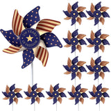 250th Anniversary USA Freedom Wind Spinners, Patriotic Pinwheels Red White Blue Decor for 4th of July Memorial Day Yard Lawn Parade Party, 12Pcs America 250 Decorations 1776-2026
