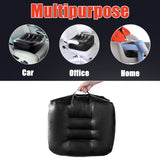 HOMBYS Extra Thick Chair Cushions for Office,6 in Breathable Adult Booster Seat for Car,Waterproof Car Seat Cushion to Raise Seat Height,PU Leather Desk Chair Cushion for Long Sitting