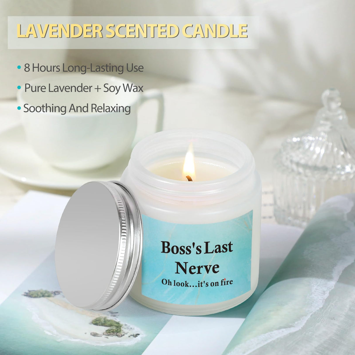 Boss Lady Gifts for Women, Best Boss Gifts for Women with Canvas Tote Bag, Funny Boss Christmas Gifts for Women, Cool Gifts for Bosses Female, Office Appreciation Gifts for Birthday Boss Day