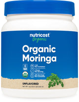 Nutricost Organic Moringa Powder 1LB (16oz) - Gluten Free, Non-GMO, Vegetarian Friendly
