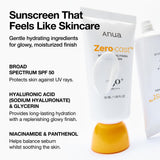 Anua Zero-Cast Moisturizing Sunscreen SPF 50, 1.69 fl oz